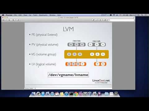 LVM逻辑卷基本概念 [LinuxCast视频教程]