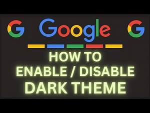 How to Enable or Disable Dark Theme on Google | Step-by-Step PC Guide!