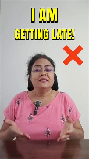 Don't Say ❌ I’m getting late! #shortsviral #shortvideos #shorts #shortsfeed #english