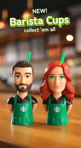Starbukks Barista Cups - Starbucks Bearista Cups Ad Commercial Parody