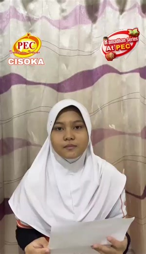 ✨Ramadhan Speech Contest✨ Hello friends, my name is Asyaira I am joining the Ramadhan Speech Contest at PEC Cisoka, and this is my video. Please like and comment on this video to support me 🥰 Thank you, friends 🧡