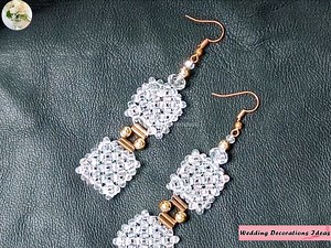 How to Make Beautiful Crystal Dangling Bridal Earrings | Wedding Decoration Ideas