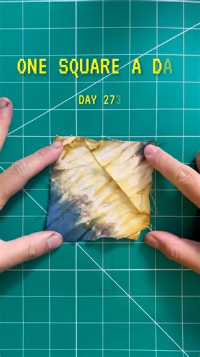 Day 273 making the tie dye square quilt using botanical dye