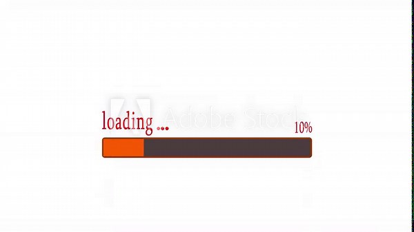 Loading error animation. Downloading error. Screen loading error. Damaged signal of interface. Animation of loading progress bar animation.
