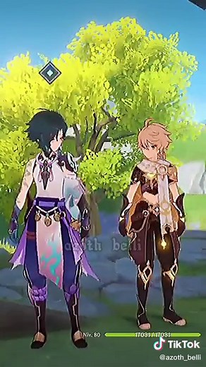 Xiao and Aether Interactions in Genshin Impact