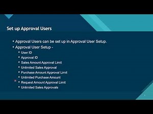 04 02 BC Set up Workflow Users and Approval Users