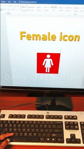 Female Symbol in Ms Word Shortcut Key | Gender Female Icon 🚻 #symbols #wordtips #msoffice
