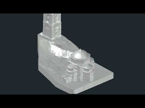 VEGA - From Point cloud to Revit. Creating 3D Solid from Point cloud of Church,Tower, Ground surface