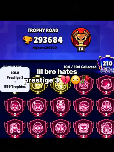 Imagine 300K and 3 prestiges 3 🦧😭😭 ezz #brawlstars #brawlstarstiktok #fyp #Viral #prestiges @Prostislavv