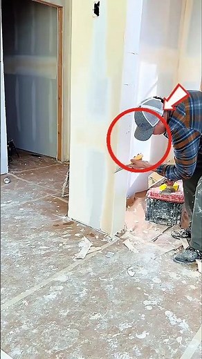 Perfect Drywall Corner Finishing! Satisfying Joint Compound Smoothing Technique