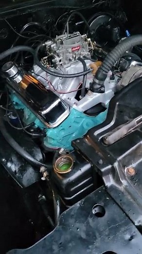 first engine startup on a Pontiac 400 engine rebuild