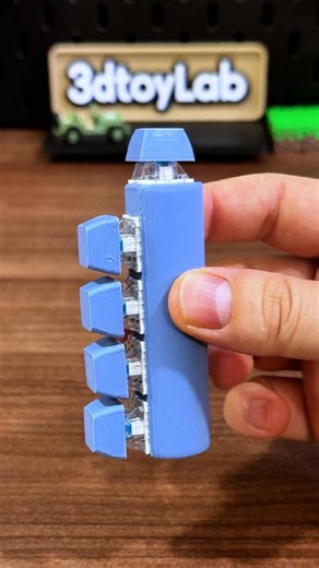 3D Printed 5 Finger Fidget Clicker