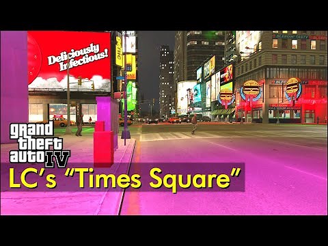 Liberty City's "Times Square" - northbound stroll | Just Walking | GTA IV