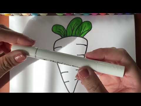 How to Draw a Carrot Step by Step 🥕