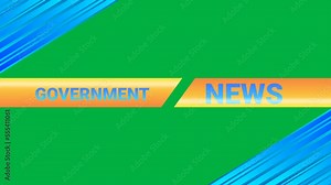 Government, politics and economy news intro for news clip, events and broadcasting on green screen. seamless news intro background.