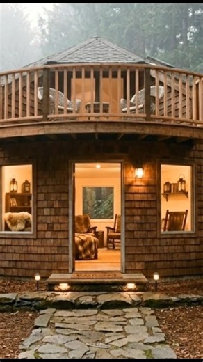 forest round treehouse 🏡🏡 #construction #beforeafter #viral #interiordesign