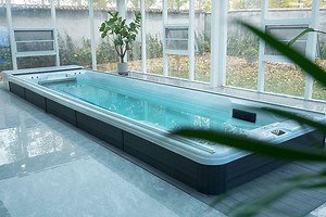 [Hot Item] 2025 Top Quality Swimming SPA Pool with Training System Large Nozzles Piscina 6 Meters Swim SPA