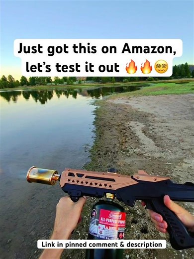 SUPER FUN Propane Torch Gun with Meta Glasses! #pyro