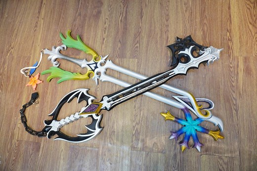 Oblivion & Oathkeeper Keyblade Sora Prop Kingdom Hearts for Cosplay or Wall Decoration - Etsy