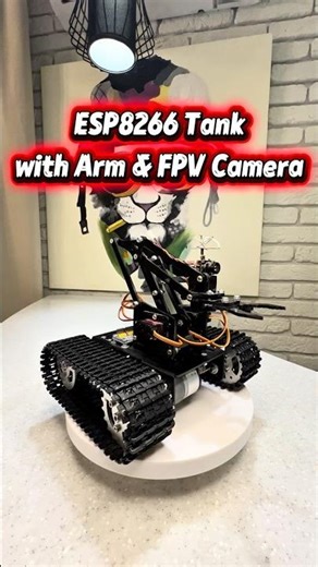 ESP8266 Tank with Arm and FPV Camera #diy #arduinorobot #robot
