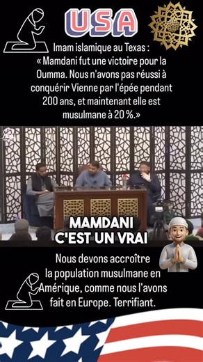 Selfie on Instagram‎: "« DE LA MECQUE À NEW YORK : LA HIJRA CONTINUE ! 🔥 Le Prophète ﷺ a fui la persécution… et a construit une umma invincible à Médine. Aujourd’hui, un musulman, fils d’immigré, Ugandais d’origine, devient MAIRE DE NEW YORK ! Zohran Mamdani : premier musulman, premier sud-asiatique, plus jeune maire depuis 130 ans. On n’accepte plus la souffrance. On n’accepte plus d’être « l’étranger étrange ». On PREND LE POUVOIR pour protéger les nôtres, accueillir les migrants et briser le
