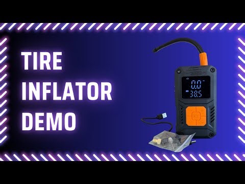 Portable Tire Inflator Demo, Multi functional and SO easy to use!