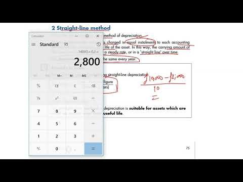 Straight line method of depreciation accounting