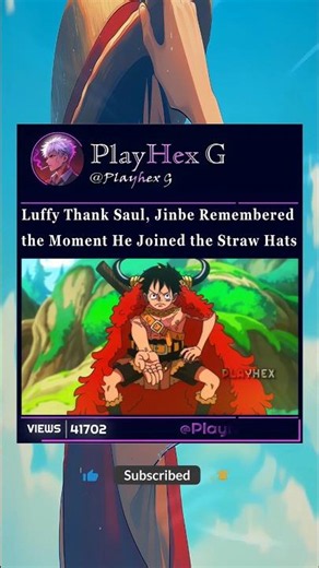 Jinbe Remembered the Beginning #onepiece #luffy #jinbei
