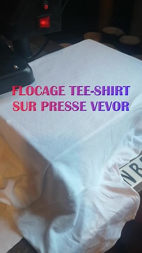 Transfert Vinyle à Chaud sur Presse VEVOR