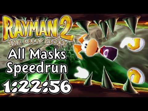 Rayman 2² All Masks speedrun in 1:22:56