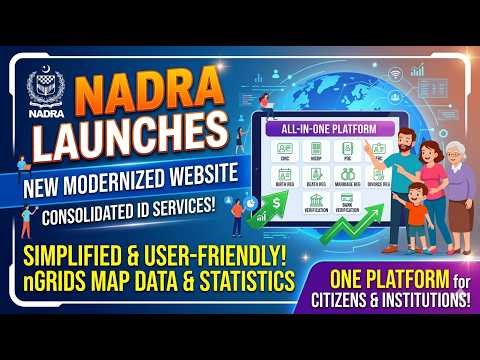 NADRA Launches New Modernized Website: CNIC, NICOP, & Family Registration Simplified