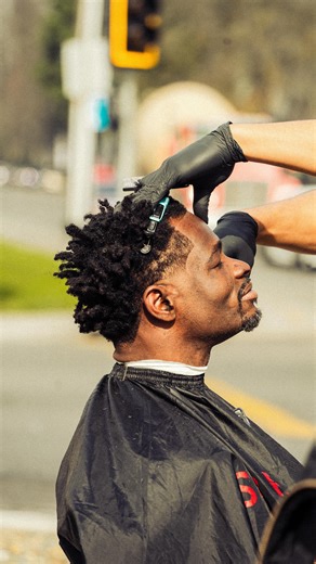 CONTENT CREATOR / BARBER 💈 on Instagram: "“Still go harder” - Giovanni ❤️ Blessed for interactions and conversations like these.. This was my first time doing something like this, I was nervous but I was really excited hoping the result would bless a lot of people. Truly grateful for my friend @archivesbyjas for her collaboration on this, hopefully we can keep this going. #haircut #cutsbymal #viral #sacramento #barber"