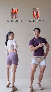 📌KNOW THE DIFFERENCES : Lower Body Exercises to target more GLUTES vs. QUADS👌 SAVE, SHARE & TRY!💕 . 📲Download our fitness app : www.squatcouple.app 📲ดาวน์โหลดโปรแกรมออกกำลังกายในแอปได้ที่ : www.squatcouple.app | SquatCouple