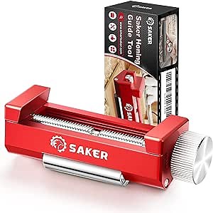 Saker Honing Guide Tool Upgraded - Off-Center Sharpening Holder for Short Woodworking-Chisels and Planes width 0.2-2.55 inches,RED…