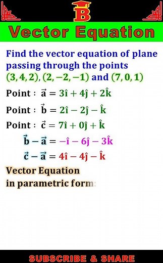 Vector Eqn of Plane -3
