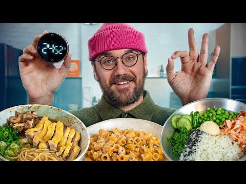 3 plats délicieux et rapides à faire en semaine avec peu d'ingrédients ⏱