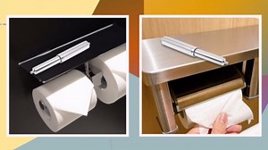VOSAREA Toilet Paper Holder Rod: Polished Silver Toilet Paper Roller Replacement - Spring Loaded Tissue Spindle Insert for Bathroom (6.48 in)