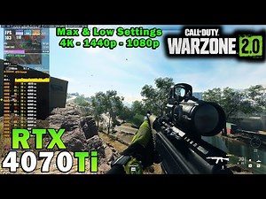 Call of Duty: WARZONE 2.0 | RTX 4070 Ti | Ryzen 7 5800X3D | 4K - 1440p - 1080p | Max & Low Settings