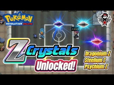 How to Get Z-Crystals Guide (Psychium, Dragonium, Steelium) | Pokemon Revolution Online