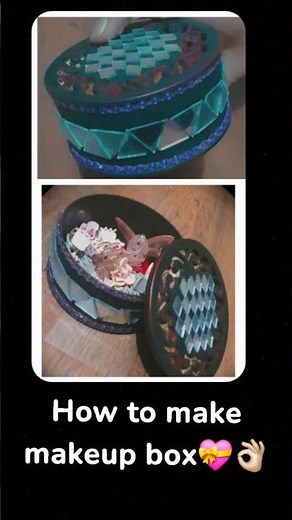 How to make "makeup box"💝👌🏻 #craftideas