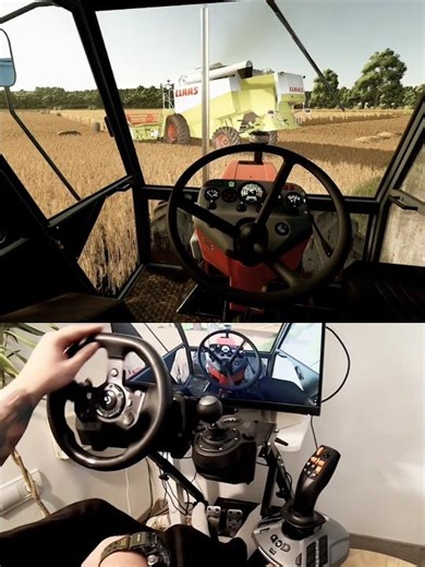 Zetor Turbo 7745 Claas Lexion Steering Wheel Thrustmaster Farmstick #dkgc #farming #zetor #claas