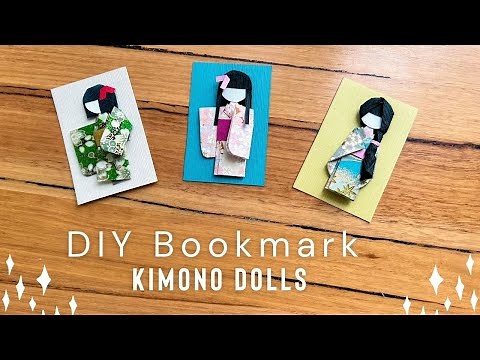 How to Make Origami Kimono Dolls 👘