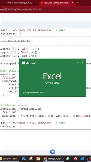 Conditional formatting for Excel file by using Python OpenPyXL at Colab platform