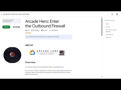 [NEW!] Arcade Hero Enter the Outbound Firewall | #ARC141 | #qwiklabs | #shorttrick