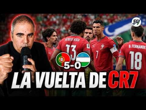 JUEGO en EQUIPO y PROTAGONISMO ‼️ PARTIDO MEMORABLE de CR7 🔥😱 Análisis del Portugal 5-0 Uzbekistán