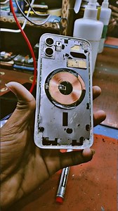 iphone 12 back panel change 👀👍#iphone #iphone12 #backglass #shortvideo #repair #repairing #vivo