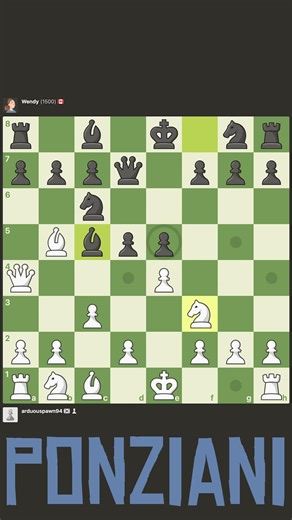Ponziani players are built different.