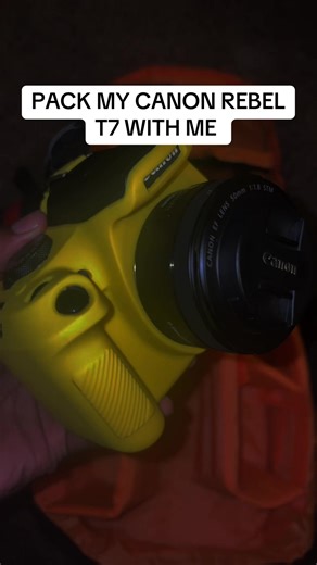 Pack My Canon Rebel T7 Camera Bag