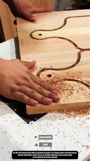 Precision CNC Wood Routing Process for Pattern Cutting and Panel Shaping