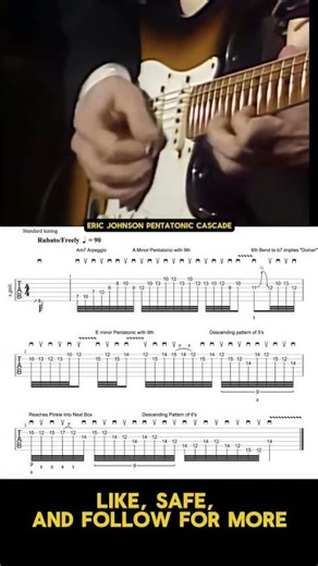 This monster E minor pentatonic cascade from Eric Johnson’s legendary ACL performance of “Western